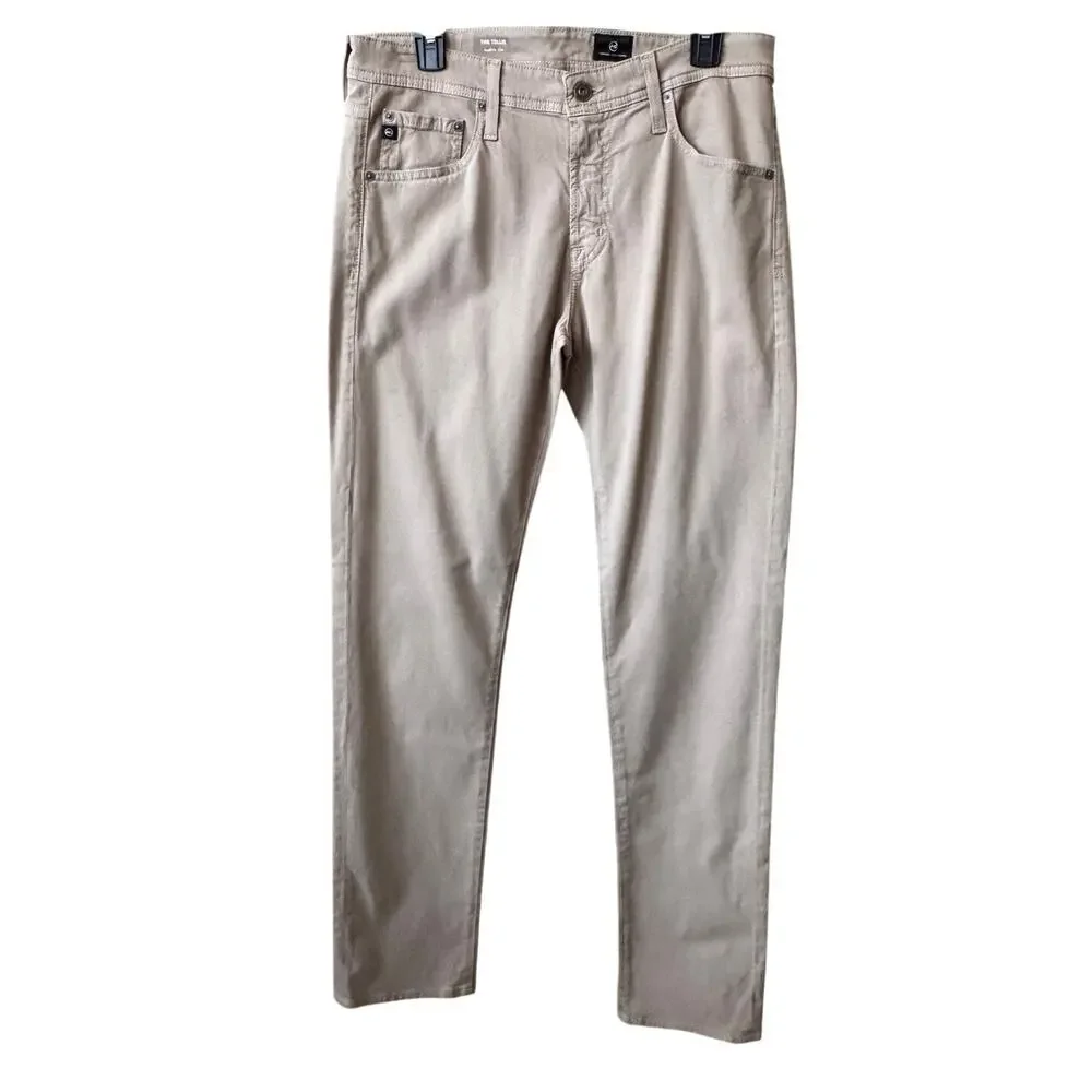 New AG Adriano Goldschmied Men’s Desert Stone Tellis Modern Slim Jeans Size 32